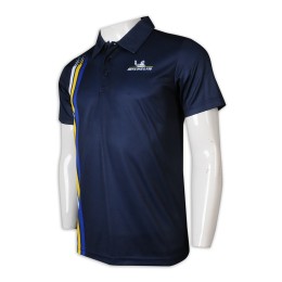 P1209 度身訂做Polo恤 100%滌 3粒鈕 撞色織條 Polo恤供應商       寶藍色 P1209 度身訂做Polo恤 100%滌 3粒鈕 撞色織條 Polo恤供應商       寶藍色